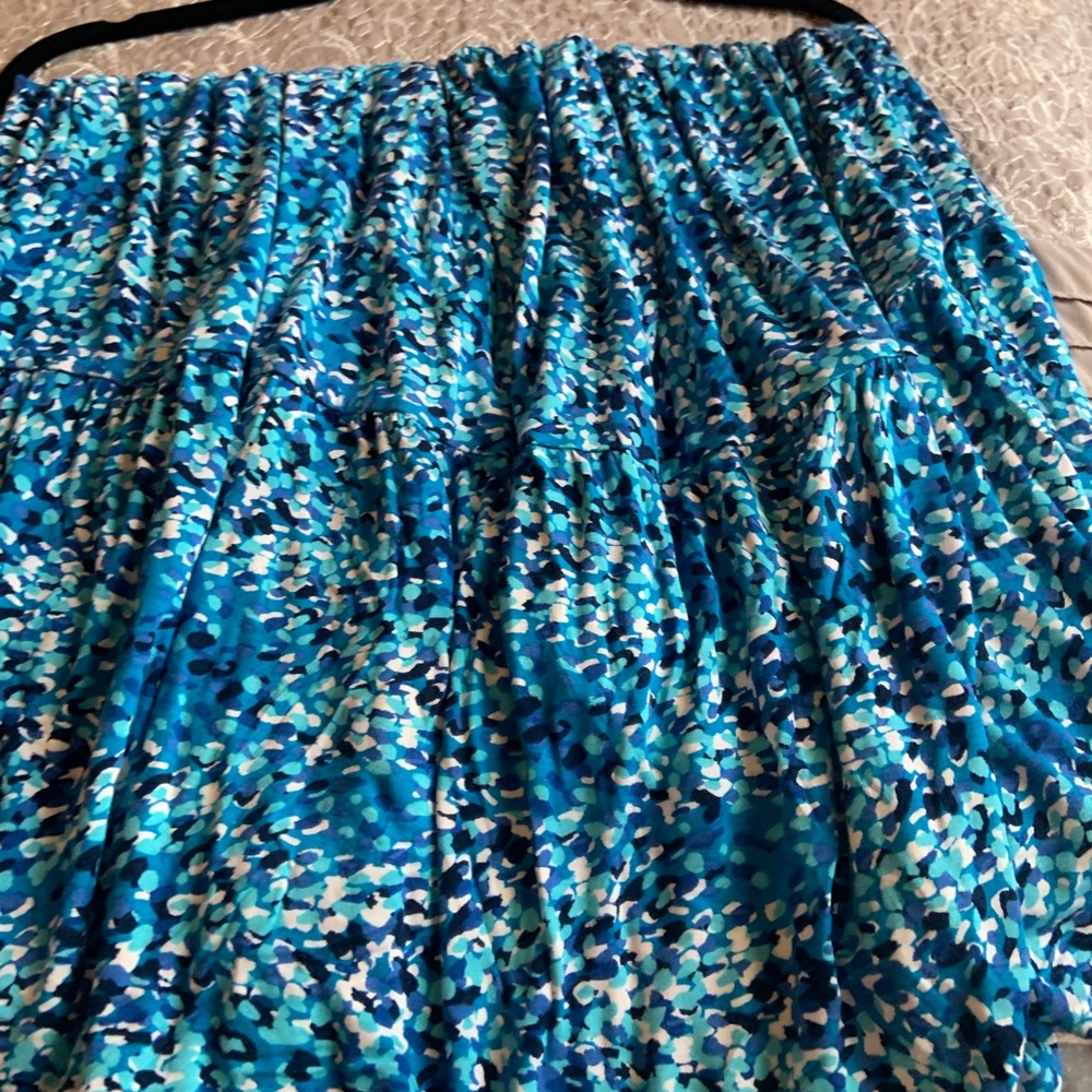 Blue Patterned Skirt